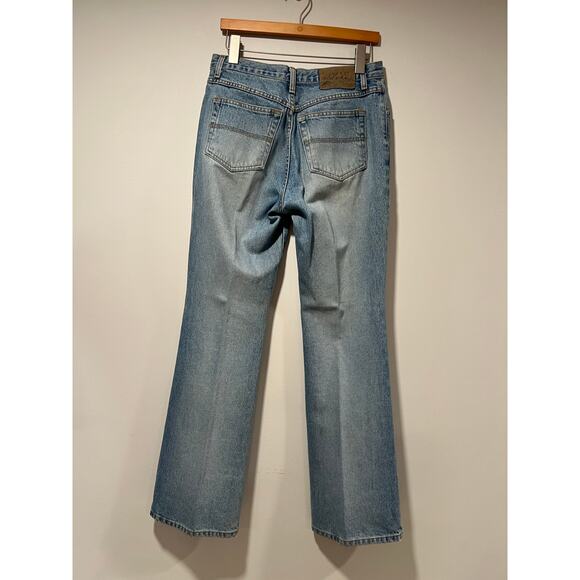 Vintage 90's Express Bleus Women's Flare Leg Jeans Size 9/10L  JL - Picture 7 of 9